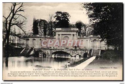 Tanlay CPA la perspective dans le parc du chateau