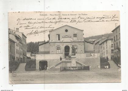 TARARE PLACE DENAVE STATUE DE SIMONET LE THEATRE 1904
