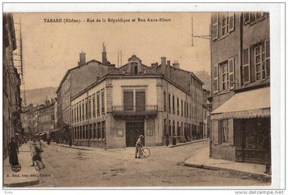 TARARE RUE DE LA REPUBLIQUE ET RUE ANNA BIBERT ANIMEE