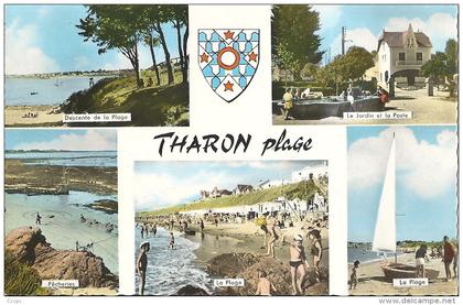 CPSM Tharon Plage vues multiples Blason