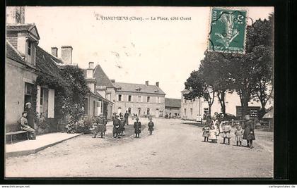 CPA Thaumiers, La Place, cote Ouest