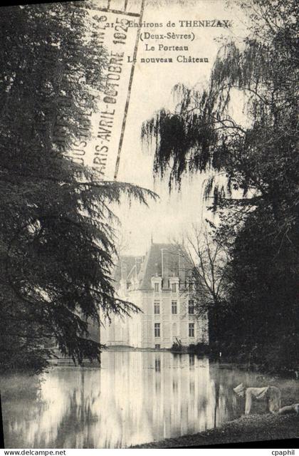 CPA Environs de Thenezay Le Porteau Le nouveau chateau