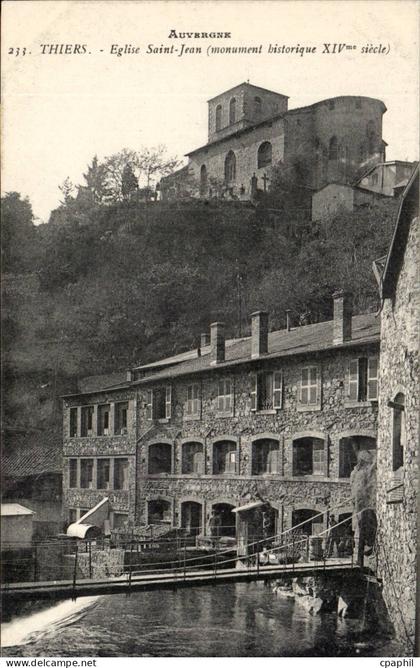 Auvergne CPA Thiers Eglise Saint Jean