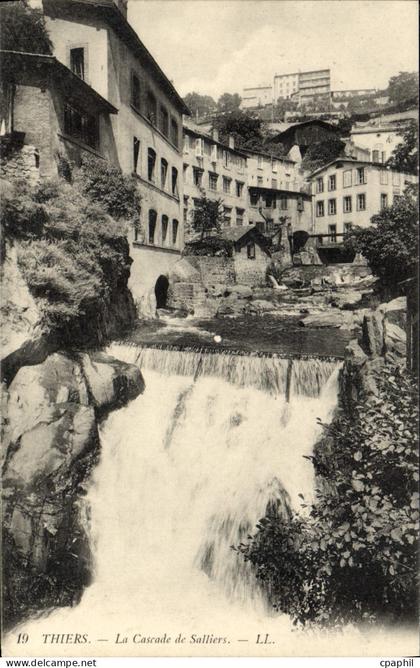 CPA Thiers La Cascade De Salliers