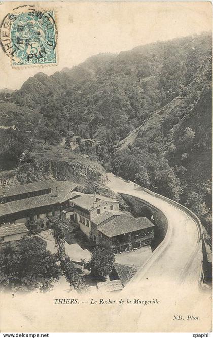 CPA Thiers Le Rocher de la Margeride