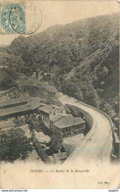 CPA Thiers Le Rocher de la Margeride