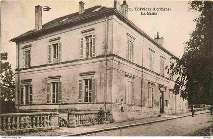 24 - Thiviers - La mairie - Animée - CPA - Oblitération - Voir Scans Recto-Verso