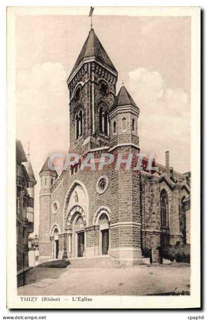 CPA Thizy Rhone l'eglise