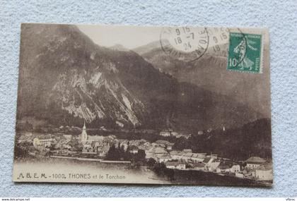 Cpa 1924, Thônes et le Torchon, Haute Savoie 74