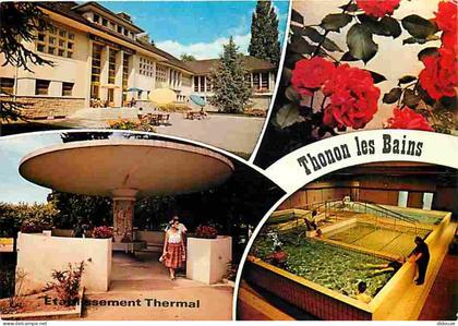 74 - Thonon les Bains - L'Etablissement Thermal - Multivues - CPM - Voir Scans Recto-Verso