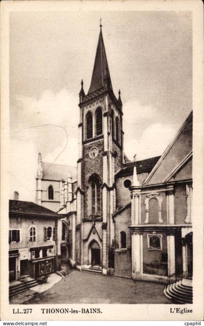 CPA Thonon les Bains L'eglise