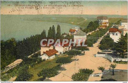 CPA Thonon les Bains le boulevard de la corniche la pointe de la