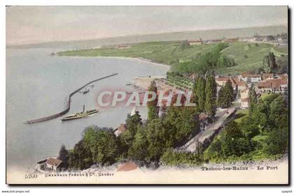 CPA Thonon les Bains Le port