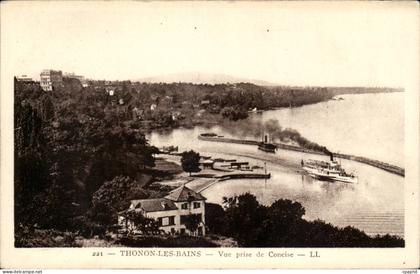 CPA Thonon les Bains Vue prise de Concise