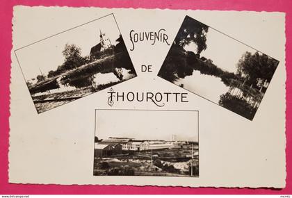 CPSM petit format - Souvenir de Thourotte - Vivers aspects de Thourotte -(Oise)