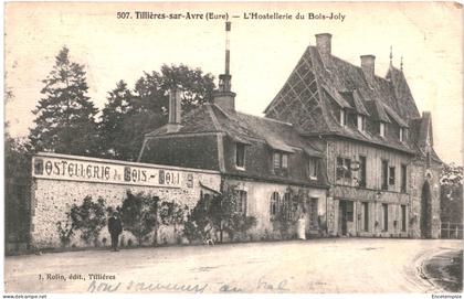 CPA Carte Postale France  Tillières-sur-Avre Hostellerie du Bois-Joly 1921 VM77998