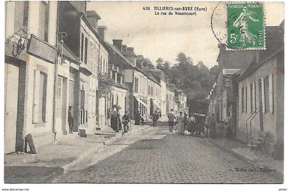 TILLIERES SUR AVRE - La rue de Nonancourt