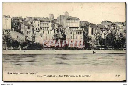 CPA Tonneins Bord Pittoresque De La Garonne