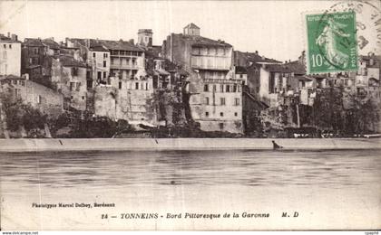 CPA Tonneins Bord Pittoresque de la Garonne