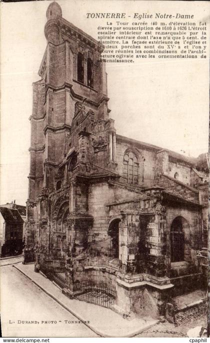 CPA Tonnerre Eglise Notre Dame