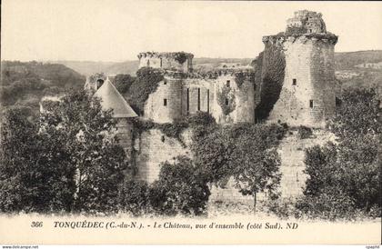 CPA Tonquedec (C du N) Le Chateau vue d'ensemble (Cote sud)