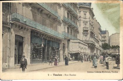 CPA Toulon Rue Racine Chapellerie