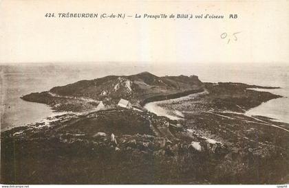 CPA Trebeurden C du N La Presqu'ile de Bihit a vol d'oiseau
