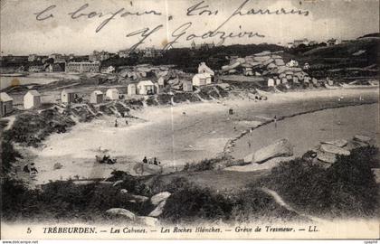 CPA Trebeurden Les Cabines Les Roches Blanches Greve de Tresmeur