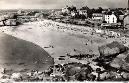 CPA TREGASTEL plage de Coz-Pors