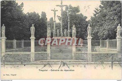 CPA Treguier Calvaire de Reparation
