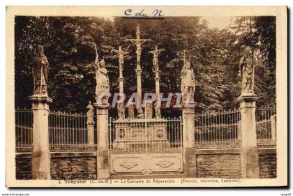 CPA Treguier Le calvaire en reparation