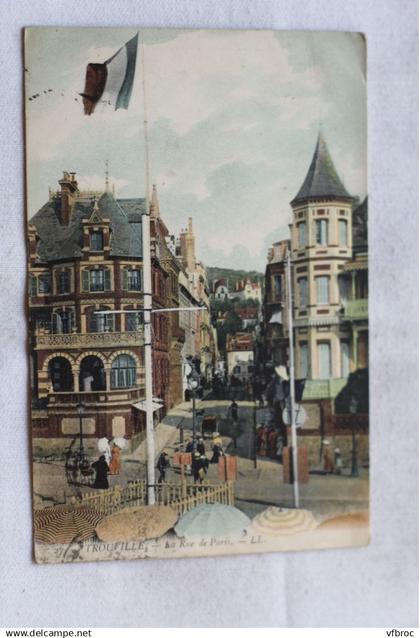 AA48, Cpa 1904, Trouville, la rue de Paris, Calvados 14