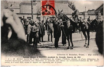 CPA  Carte Postale  France Troyes Mr Michel maire de Troyes  1914 VM104982