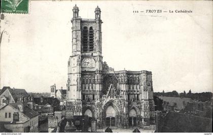 CPA Troyes La Cathedrale