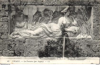 CPA Uriage La Fontaine par Sappey