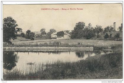 Vosges : Uriménil, Etang et Moulin Farinez