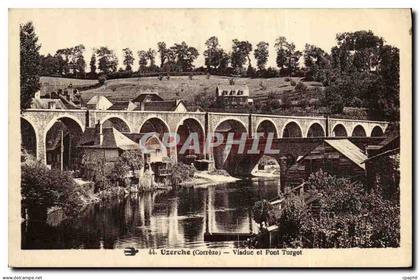 CPA Uzerche Viaduc et Pont Turgot