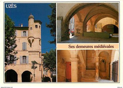 Carte Postale - 30 - Uzès - ses demeures médiévales - Multivues - Flamme Postale de Uzès - CPM - Voir Scans Recto-Verso
