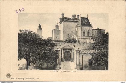 CPA Uzes Le duche Entree