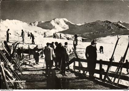 CPSM Val D'Isere Les Champs De Ski de la tête de Solaise Ouillette