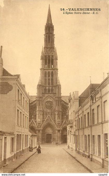 CPA Valenciennes l'eglise Notre-Dame