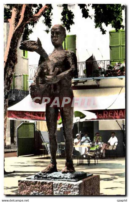 Cote d'Azur - Vallauris - Sculpture - L'Homme au Mouton - Picasso - CPA