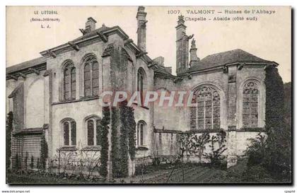 CPA Le Littoral Valmont Ruines De l'Abbaye Chapelle Abside
