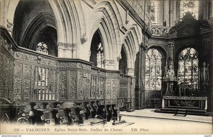 CPA Valognes Eglise Saint Malo stalles du Choeur