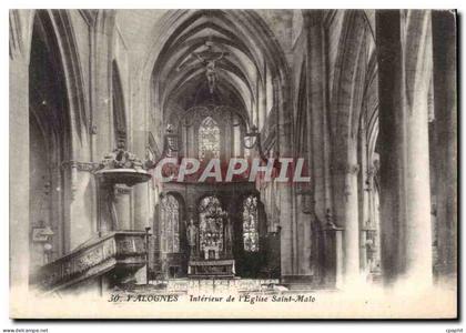 CPA Valognes Interieur de l eglise Saint Malo