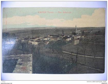 VAOUR  (Tarn)  :  Vue Générale  (Carte couleur)