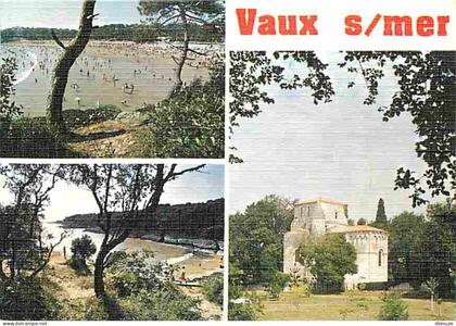 17 - Vaux sur Mer - Plage de Nauzan - Plage du Conseil - L'Eglise romane - Flamme Postale - CPM - Voir Scans Recto-Verso