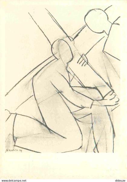 Carte Postale - 06 - Vence - Chapelle de Vence - Art peinture religieuse de Henri Matisse - Etude pour Simon aide le Chr