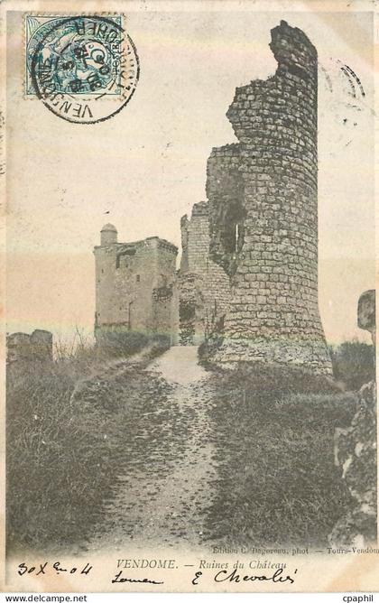 CPA Vendome Ruines du Chateau