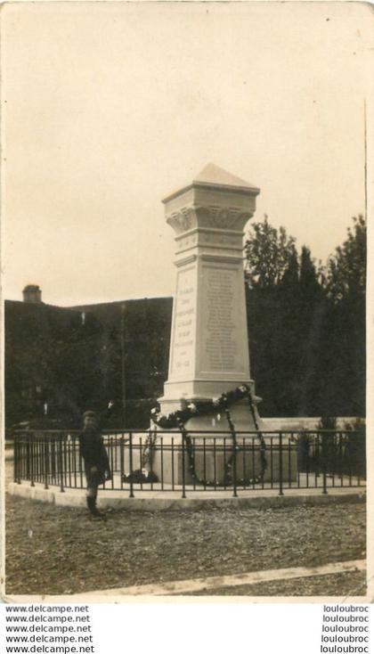 VENOY CARTE PHOTO MONUMENT AUX MORTS
